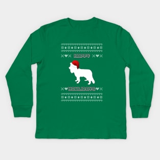 Cavalier King Charles Spaniel Ugly Christmas Sweater Kids Long Sleeve T-Shirt